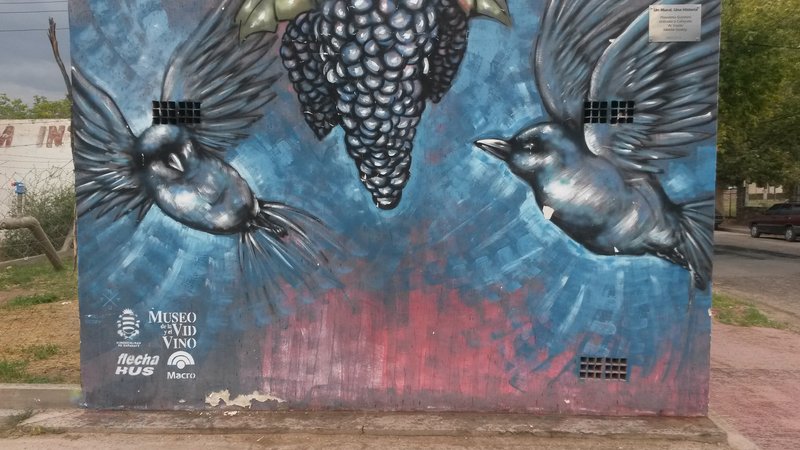 Street art in Cafayate, Argentina