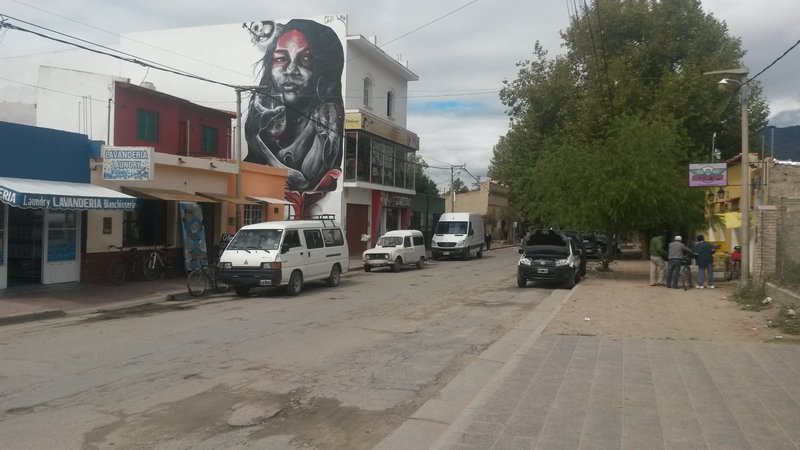 Street art in Cafayate, Argentina