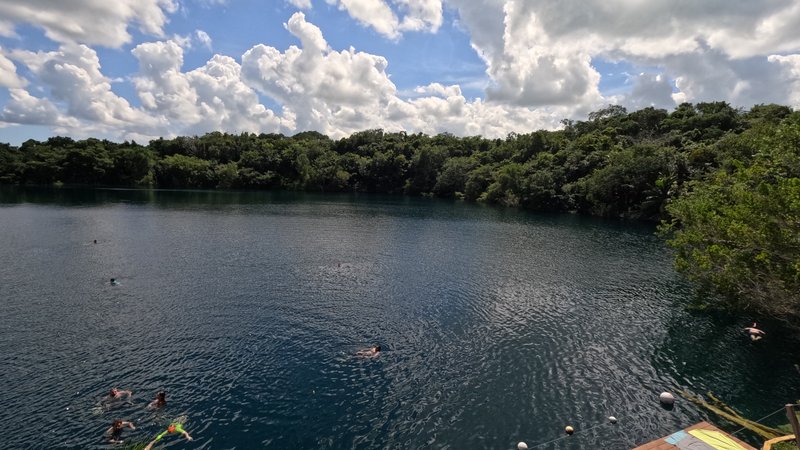 Cenote Azul (~90m deep), Bacalar, Quintana Roo, México