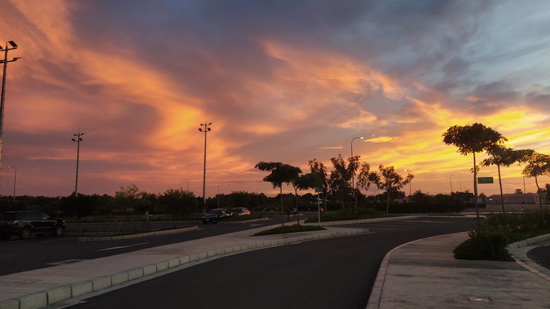 Sunset on Bohol-Panglao International Airport