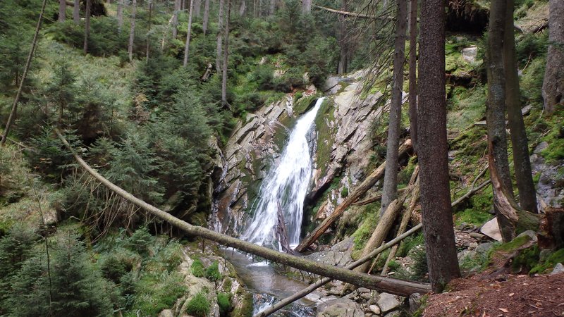 Vodopád Bílého potoka (waterfall), Šumava, Czech Republic