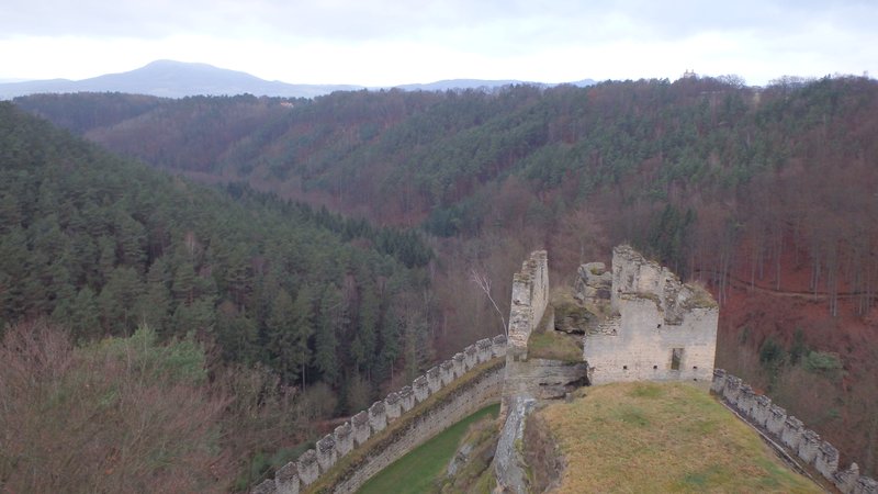 View from the castle/lookout tower, Helfenburk
